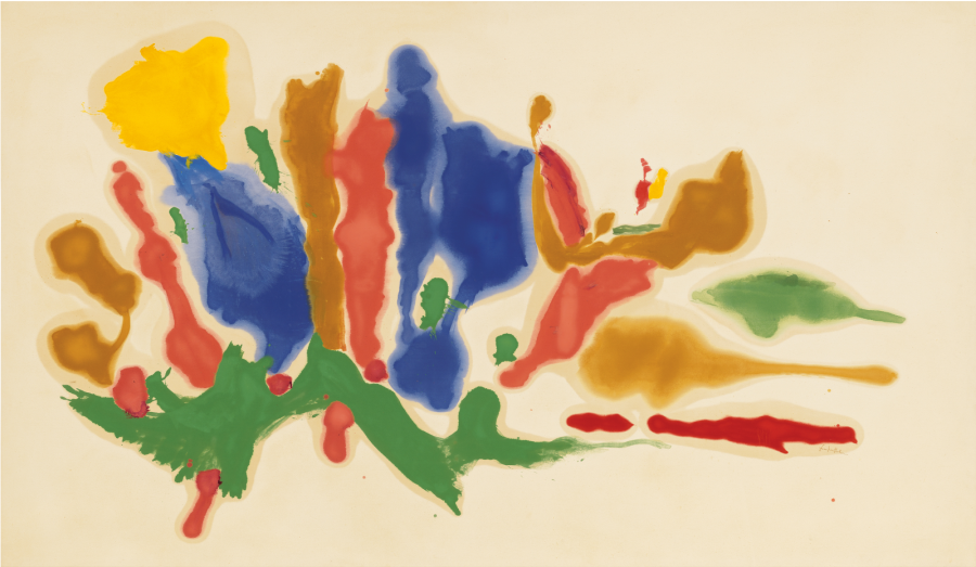 Helen Frankenthaler, Cool Summer, 1962, oil on canvas, 69 3/4 x 120 inches (177.2 x 304.8 cm).