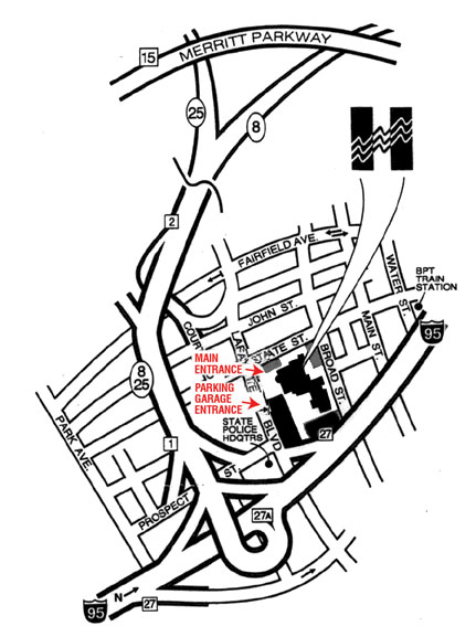 Map to Housatonic Community College