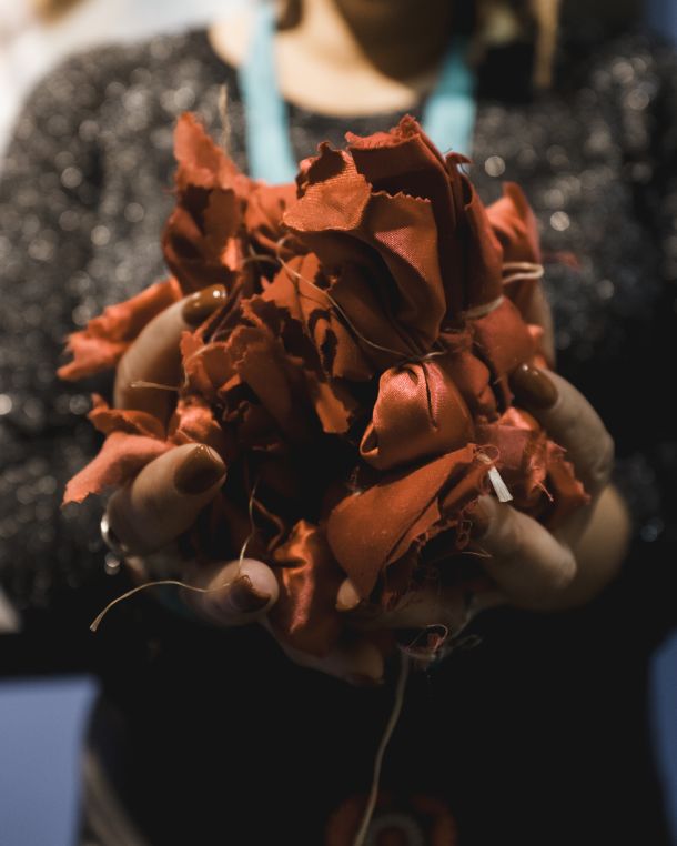 Prayer bundles from the opening of Sweet Grass: Dancing with My Ancestors