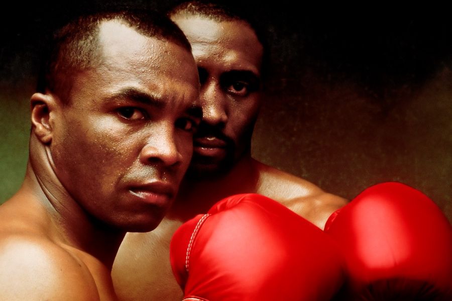 Walter Iooss, Sugar Ray Leonard and Tommy Hearns , NY, 1989