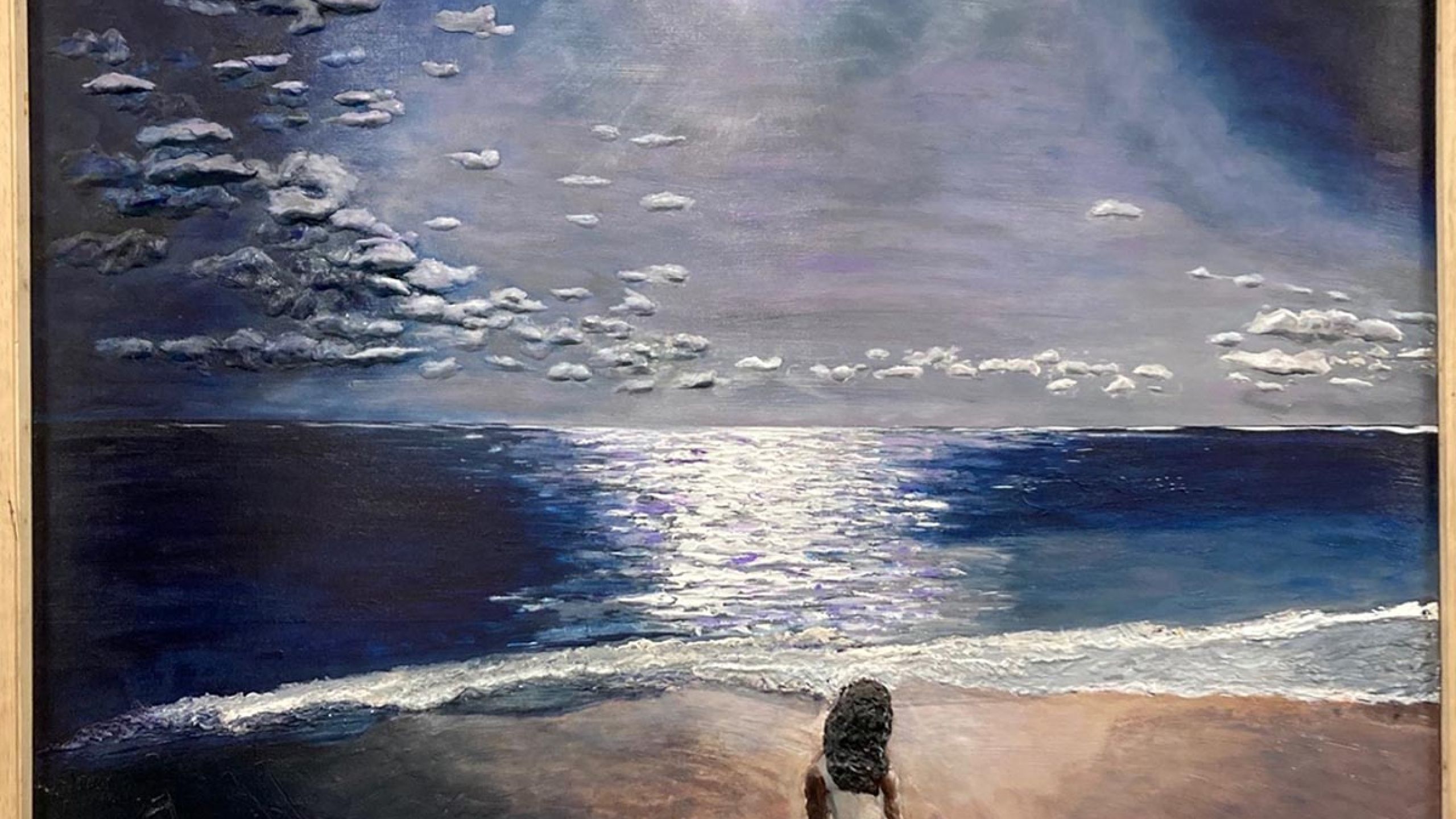 Maritza Gonzalez, Night in the Caribbean, Acrylic, Clay, 2023